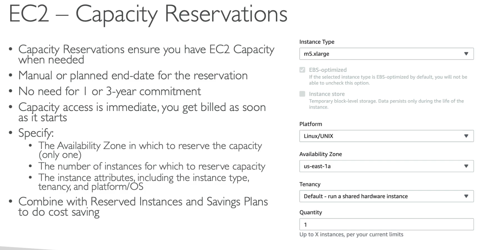 EC2 Capacity Reservations