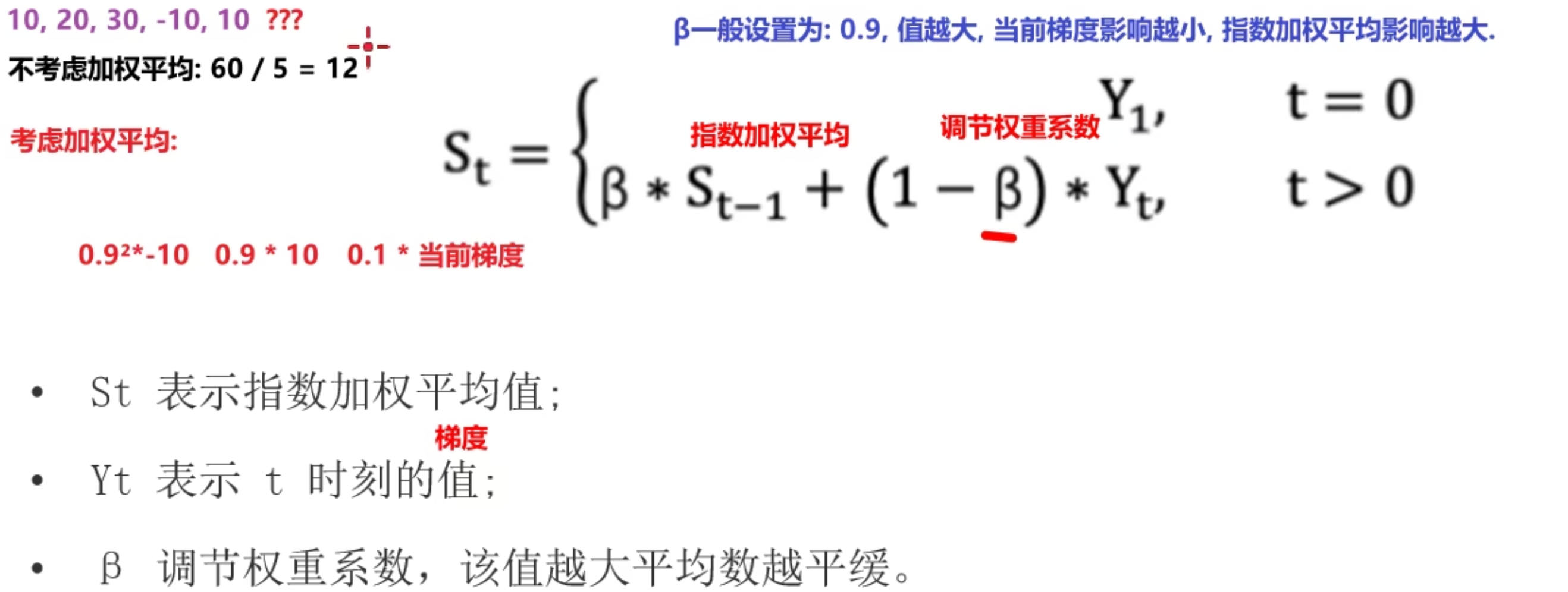 指数移动加权平均